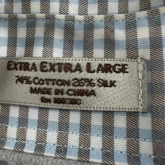 Peter Millar Crown Soft Silk Blend XXL Mens Dress Shirt Quiet Luxury Old Money - Picture 10 of 16